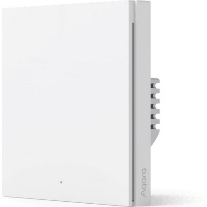 Выключатель одноклавишный без нейтрали AQARA SMART WALL SWITCH H1 EU (NO NEUTRAL, SINGLE ROCKER) WS-EUK01